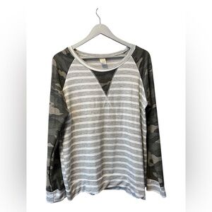 🟢Seventh Ray Striped Long Sleeve Top – XL